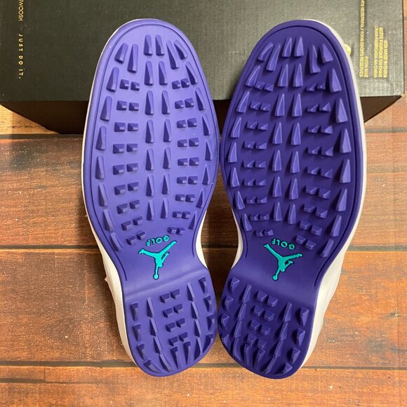 Jordan Men's ADG 5 W "White/Grape Ice" Golf Shoes - Picture 6 of 6